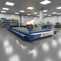 Machine de découpe laser à fibre CNC Leadhan Laser 12025 12030 12035 12000W pour acier au carbone et tôles d'aluminium 12000W