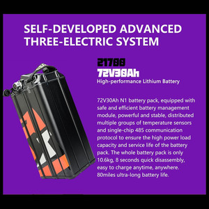Moto Elettrica Fuoristrada 8000W di Potenza di Picco con Batteria al Litio 72V Montata Centralmente, Moto da Cross per Adulti - Product Image 2