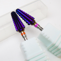 Fraise à ongles professionnelle en carbure de tungstène 3/32 pouces pour retirer le gel acrylique dur, 2XC 3XC, sécurité, élimination des bavures, arc-en-ciel, tornade