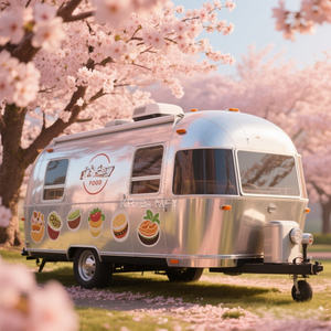 Carrito de Comida Móvil para Exteriores 2025, Carrito de Perritos Calientes y Sándwiches, Tienda de Comida, Cocina, Camiones de Helados, Remolque en Venta - Product Image 5