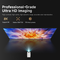 Hotack Vente en gros X1AR Projecteur de cinéma maison Full Hd Smart Android 14 Projecteur vidéo Mini projecteur portable