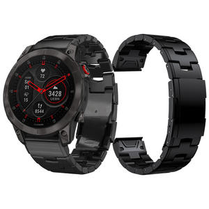<span class=keywords><strong>Correa</strong></span> de acero inoxidable para reloj de aleación de <span class=keywords><strong>titanio</strong></span> <span class=keywords><strong>Garmin</strong></span> QuickFit 22/26mm para reloj Fenix7/5XPlus 6Xpro - Product Image 1