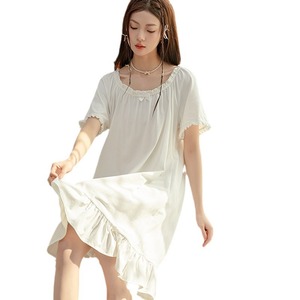 Chemises de nuit femmes mode pur été doux doux à manches courtes Mini chemises de nuit <span class=keywords><strong>Chic</strong></span> <span class=keywords><strong>nuisette</strong></span> pour dames princesse nouveau Homewear - Product Image 5