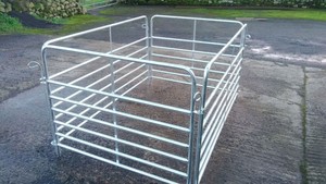 Panneau de clôture pour vaches de ferme détachable et antirouille 1,8*2,9m, galvanisé à chaud argenté, taille personnalisée, solution complète pour clôture - Product Image 5