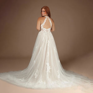 TEENYEE Sexy con paillettes e lustrini con scollo all'americana abiti da <span class=keywords><strong>sposa</strong></span> da <span class=keywords><strong>sposa</strong></span> con scollo a V abiti da sera per <span class=keywords><strong>sposa</strong></span> - Product Image 6