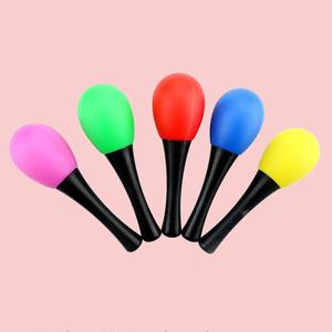 Mini martillo de arena de plástico, instrumento de percusión para educación temprana, juguete de agarre colorido, instrumento musical interactivo, sonajero de arena con forma de huevo - Product Image 2