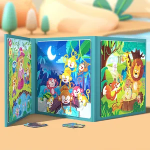 Puzzle en bois pour enfants, jeu de cerveau, personnalisé, vente en gros, pour garçons et filles, de 3, 4, 5 et 6 ans