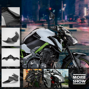 Cubierta Superior Delantera para Faro de Motocicleta XXUN, Extensión de Pico, Extensor de <span class=keywords><strong>Carenado</strong></span> para <span class=keywords><strong>Kawasaki</strong></span> <span class=keywords><strong>Z900</strong></span> 2017 2018 2019, Accesorios - Product Image 2