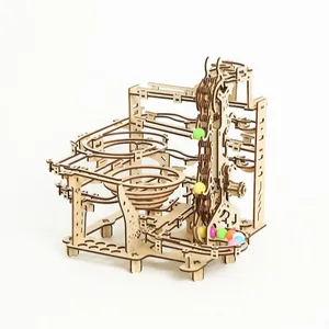 Marble Run 3d Diy Assembly Educational Toys 3d Wooden Puzzle For Kids and adults