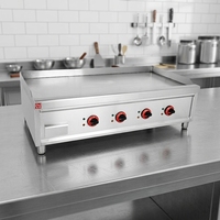 Plaque de cuisson électrique professionnelle multifonctionnelle en acier inoxydable avec plaque en fonte, machine à crêpes et gaufres, pour brochettes et crêpes