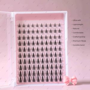 Nouveau kit de cils en grappes <span class=keywords><strong>Manga</strong></span> Anime, style naturel et féerique, cils individuels avec colle et pince pour extensions DIY à domicile - Product Image 1