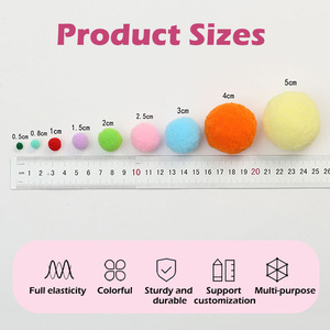 <span class=keywords><strong>Pompons</strong></span> acryliques pour décoration de Noël - Product Image 2