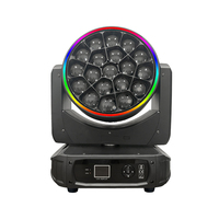 19X40W Rgbw 4In1 Bee Eye Pixel Control Zoom Led Moving Head Wash Light Avec Led Circle