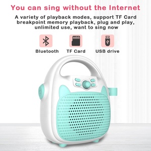 <strong>Cheap</strong> Kids <strong>Karaoke</strong> <strong>Machine</strong> Speaker With Microphone Girls Boys Portable LED Light <strong>Karaoke</strong> Speaker - Product Image 4