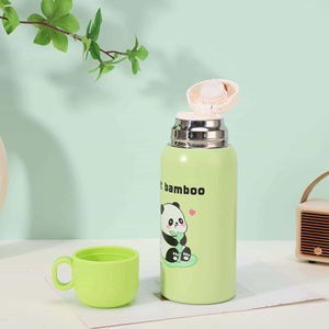 Cartoon 316 Stainless Steel Leak-Proof Double Wall Vacuum Insulated <b>Thermos</b> <b>Cup</b> 6-12 Hours Thermal Insulation Portable Handle - Product Image 6