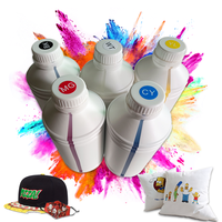 Harga Pabrik Langsung Set Tinta DTF Universal (CMYKW) - Tinta Berbasis Air Premium untuk Semua Printer Inkjet Kepala Cetak I3200 L1800 XP600