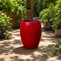 Décoration intérieure, fleurs artificielles contemporaines de luxe, pot en PP verni, durable, léger, capacité de 10 à 30 L, pour la maison, le jardin