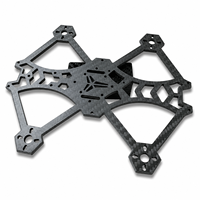 Plaque principale de drone FPV en fibre de carbone 3K découpée CNC sur mesure avec trous et fentes pour cadre de drone UAV