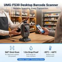 UMG-FS30 Haute Vitesse 360 °   Lecteur de codes QR 2D 1D USB pour magasin de thé au lait, de bubble tea, paiement mobile