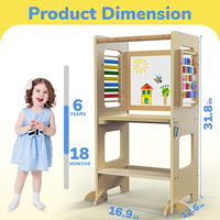 Enfant en bas âge Montessori Floding enfant en bas âge apprentissage tabouret tour en bois apprentissage tour enfant en bas âge escabeau pour comptoir de cuisine