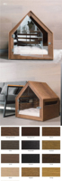Kunden spezifische Indoor Luxus Pet House Massivholz Hunde bett Möbel mit nachhaltigem Merkmal und gedrucktem Muster