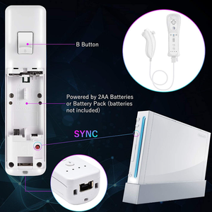 จอยสติ๊กไร้สายสำหรับ Nintendo <span class=keywords><strong>Wii</strong></span> Remote ด้านขวา ไม่มีเซ็นเซอร์ตรวจจับความเคลื่อนไหว - Product Image 5
