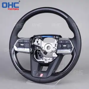 OHC MOTORS Wood Grain Car Steering Wheel fit for Toyota LC300 Land cruiser LC200 Prado Corolla RAV4 Hilux Innova puris