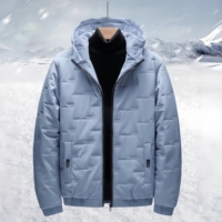 Nouvelle veste pour homme avec logo personnalisé, veste d'hiver tendance, veste épaisse et chaude pour homme, veste en duvet moelleuse surdimensionnée pour homme