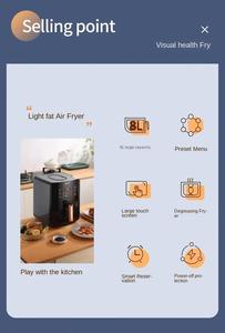 Freidora de Aire Visual de 8L, Gran Capacidad, Pantalla LCD Digital, <span class=keywords><strong>Horno</strong></span> Eléctrico Multifuncional Automático para Uso Doméstico, Venta al por Mayor - Product Image 5