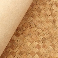 Kain gabus tebal Vintage persegi bambu INFOCORK 60x90cm-t/C pendukung dapat diganti, langsung pabrik Vegan ramah lingkungan