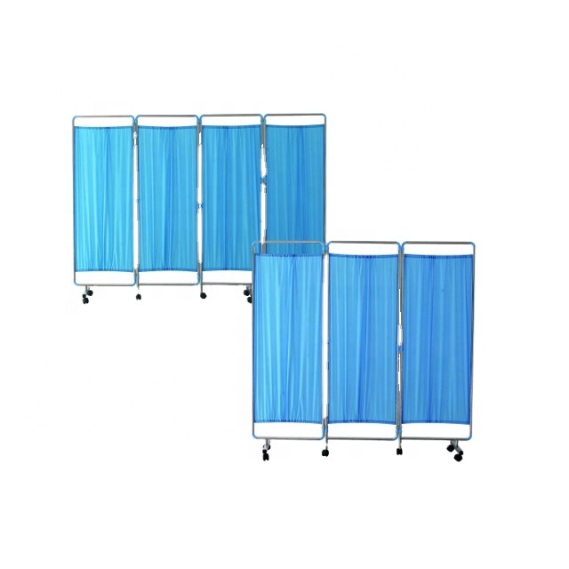 Hospital Furniture 4-Folding Hospital Ward Bed Screen Medical Screens