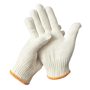 Cotton Work <b>Gloves</b> Wrist Length 10 Needles Durable Industrial Use - Product Image 2