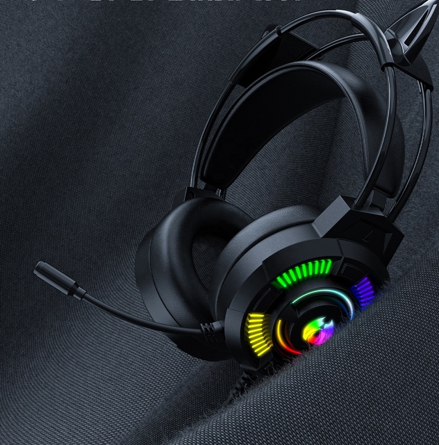 Wholesale Rgb Light BT 5.0 Kids Headphones Wired Gaming In-ear Headphones for Kids Learning Gaming