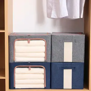 Quần áo lưu trữ Hộp vải vải lưu trữ hộp đóng mở nhà gấp có thể gập lại lưu trữ hộp Tổ chức ngăn kéo container