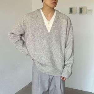 Winter Autumn <strong>Men's</strong> Fashion <strong>V</strong> <strong>Neck</strong> Design Sweater Casual Wear <strong>Men</strong> Sweater Pullover <strong>Jumper</strong> Top - Product Image 1