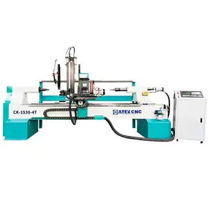 Efficient Working Automatic Feeding Ck-1530-4t CNC Turning Machine Woo Lathe For Making Wooden Cylinders