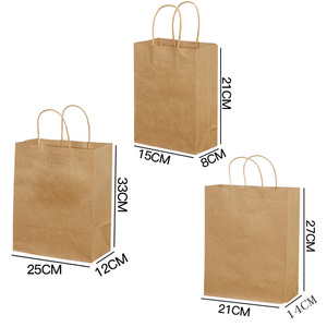 Bolsa De comida personalizada, bolso De compras De moda, marrón, De <span class=keywords><strong>Papel</strong></span> Kraft, kraff - Product Image 5