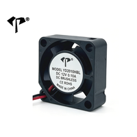 Ventilateur de refroidissement micro sans balais DC 2010 5V 12V 20*20*10 mm à roulement à billes silencieux, ventilateur axial DC carré pour projet PCB, projecteur, drone