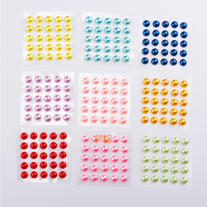Stiker mutiara berperekat kualitas tinggi Tempel pada mutiara stiker permata untuk rambut wajah riasan mata kerajinan kuku - Product Image 2