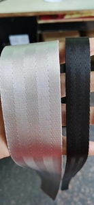 Correa de nailon elástico negro personalizable, poliéster de alta tenacidad con logotipo Jacquard para bolsos - Product Image 6