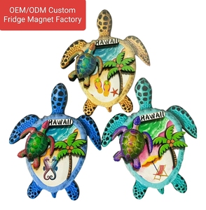 Imán de Refrigerador de Madera en Capas Personalizado, Tortuga 3D, Imanes de Tortuga para Refrigerador, Acuarela, Recuerdos de Hawái, Venta al por Mayor de Fábrica - Product Image 1