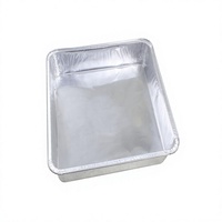 Plat en aluminium grand format 4600 ml, article 40433, plateau carré résistant au four pour écrevisses, poisson grillé, buffet de fruits de mer, emballage à emporter