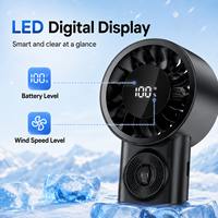 Ventilateur de poche rechargeable, mini ventilateur portable avec design pliable, charge Type C, batterie 3600 mAh