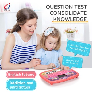 Tablette d'apprentissage Chengji, ordinateur portable éducatif pour bébé, jouets musicaux, écran LED, machine d'apprentissage en anglais et en chinois, jouet informatique - Product Image 4