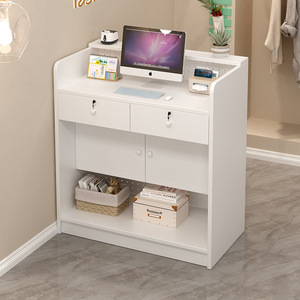 Modern Office Table Office Furniture Office <b>Desks</b> Beauty Salon Front <b>Desk</b> Reception Counter Luxury Reception <b>Desk</b> - Product Image 5