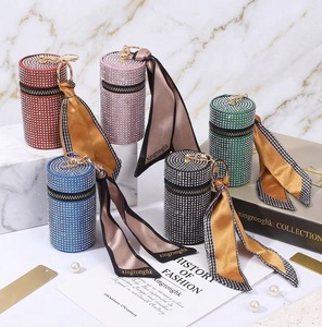 New Women Mini Coin Purse Zipper Wallet Handbag Charms Custom Luxury Car <b>Key</b> <b>Ring</b> Diamond Lipstick Leather Keychains - Product Image 1
