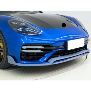 Para Panamera 2017-2023, Modificación de Auto, Alerón Delantero TurboS, Kit de Carrocería para Parachoques Delantero - Product Image 2