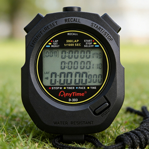 <span class=keywords><strong>Cronometro</strong></span> Digitale Sportivo Multifunzione a 3 Righe LCD, Impermeabile, con Memoria per 300 Giri e Funzione Split Recall - Product Image 1