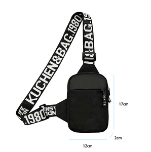<strong>Small</strong> Order Custom Mini <strong>Black</strong> Oxford Logo Custom Slab <strong>Bag</strong> Outdoor Sport Crossbody Chest <strong>Bag</strong> for Cards Collection Sling Pack - Product Image 6