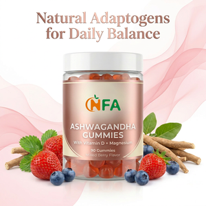 Gomitas de Ashwagandha OEM ODM con Vitamina D+ Magnesio, Adaptógenos Naturales para el Equilibrio Diario, 90 Gomitas, Sabor a Bayas Mixtas - Product Image 3